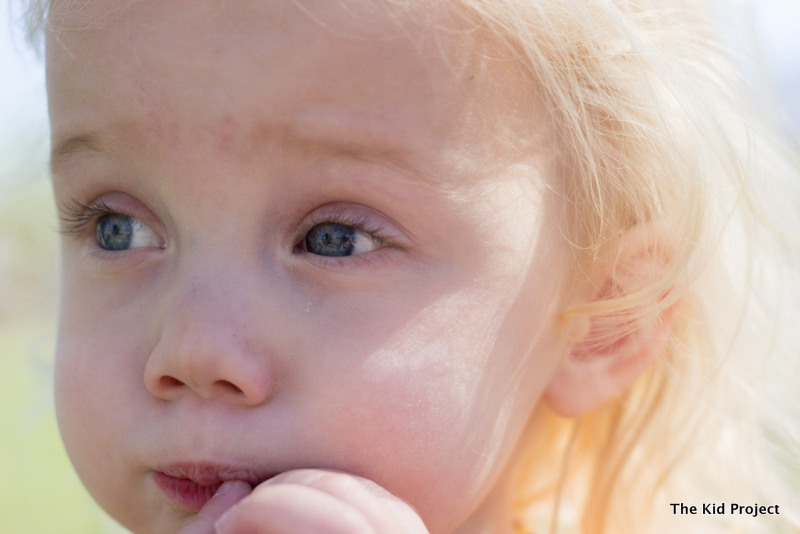 Baby looking pensive