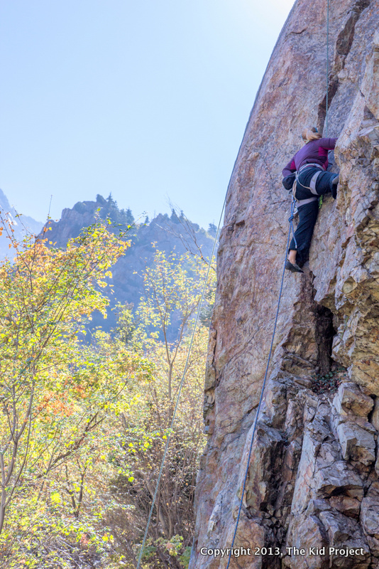Climbing at Challenge Butress
