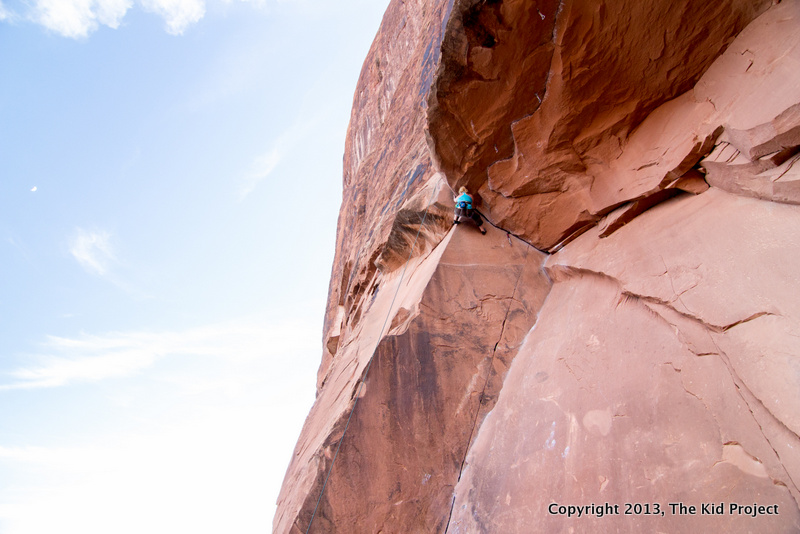 Bad Moki Roof, climbing Moab UT