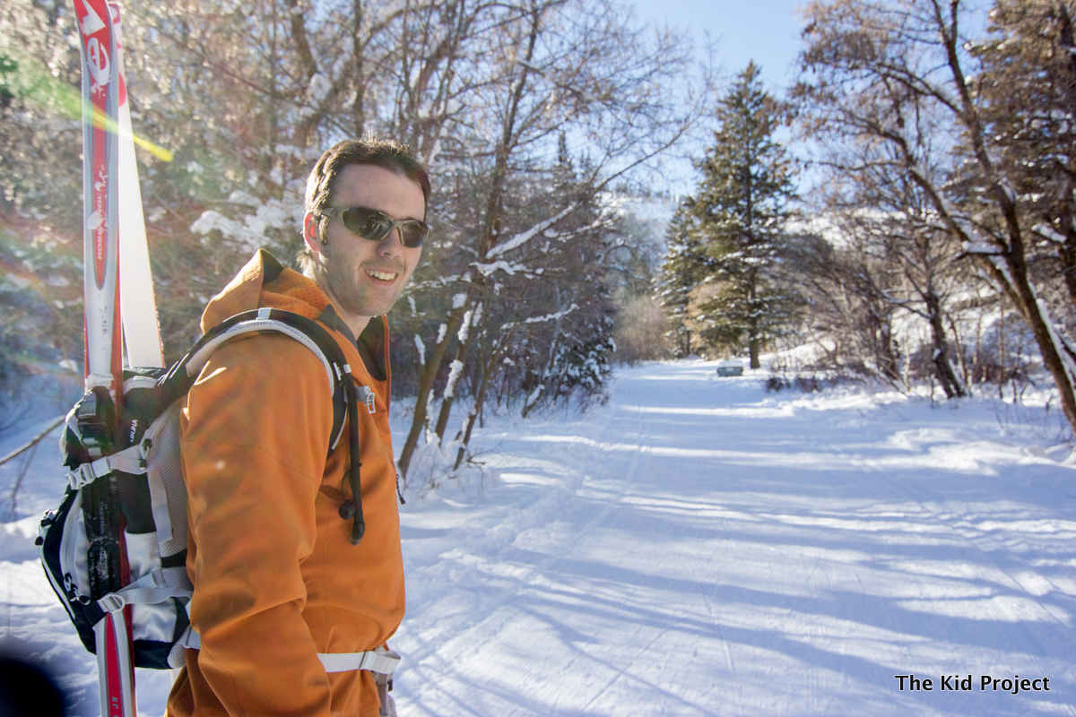 Patagonia softshell, nordic, backcountry skiing