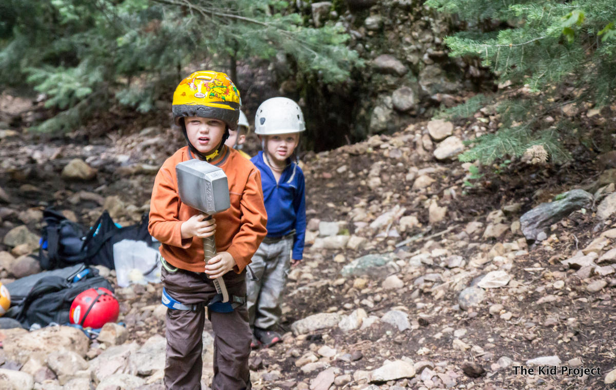 kids at teh crag, climbing maple canyon, 