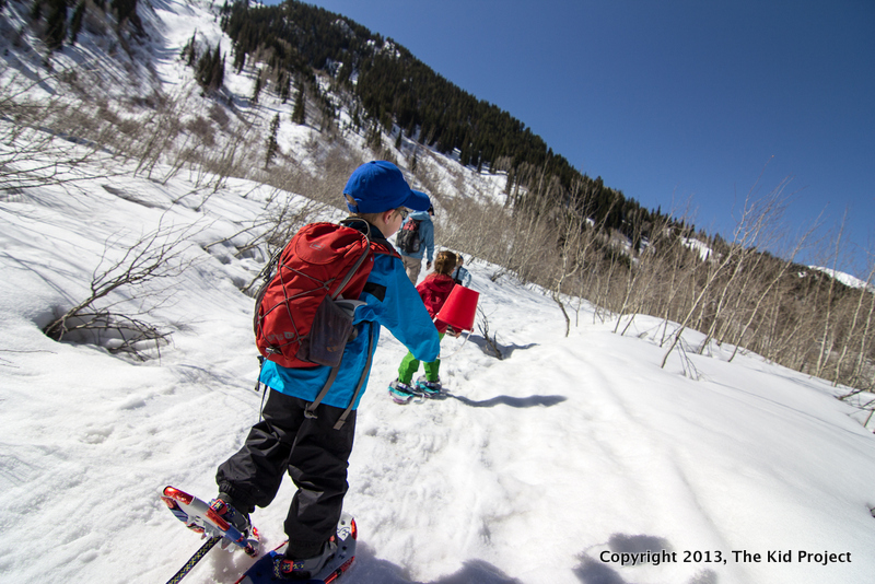 snowshoeing with kids, White Pine trail
