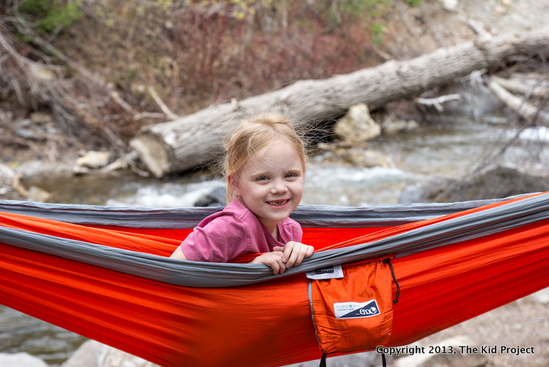 Girl camping in ENO Hammock, AF Canyon, UT
