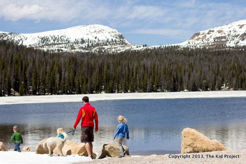 Hiking with kids, Crystal Lake TH, High Uinta