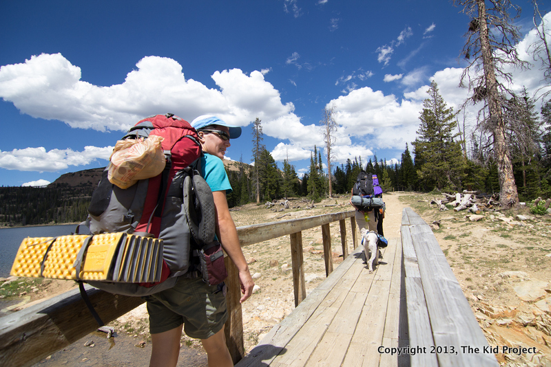 Bridge at Wall Lake, Uintas