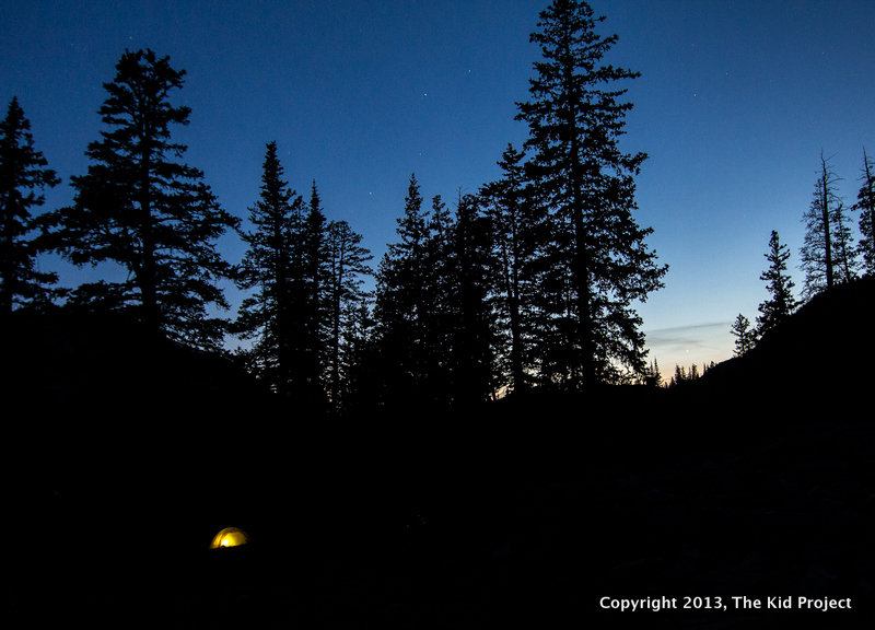 tent at twilight