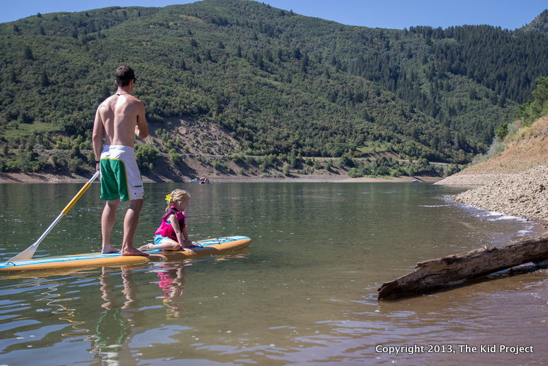 SUP, paddle boarding as a family