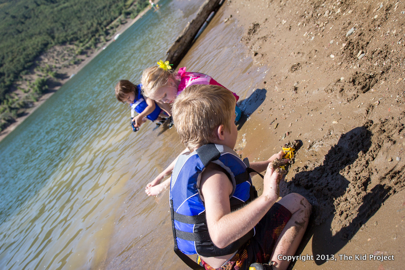 beach lake play at Pineview Reservoir