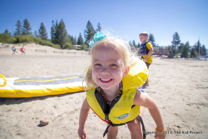 Smiling little girl, beach