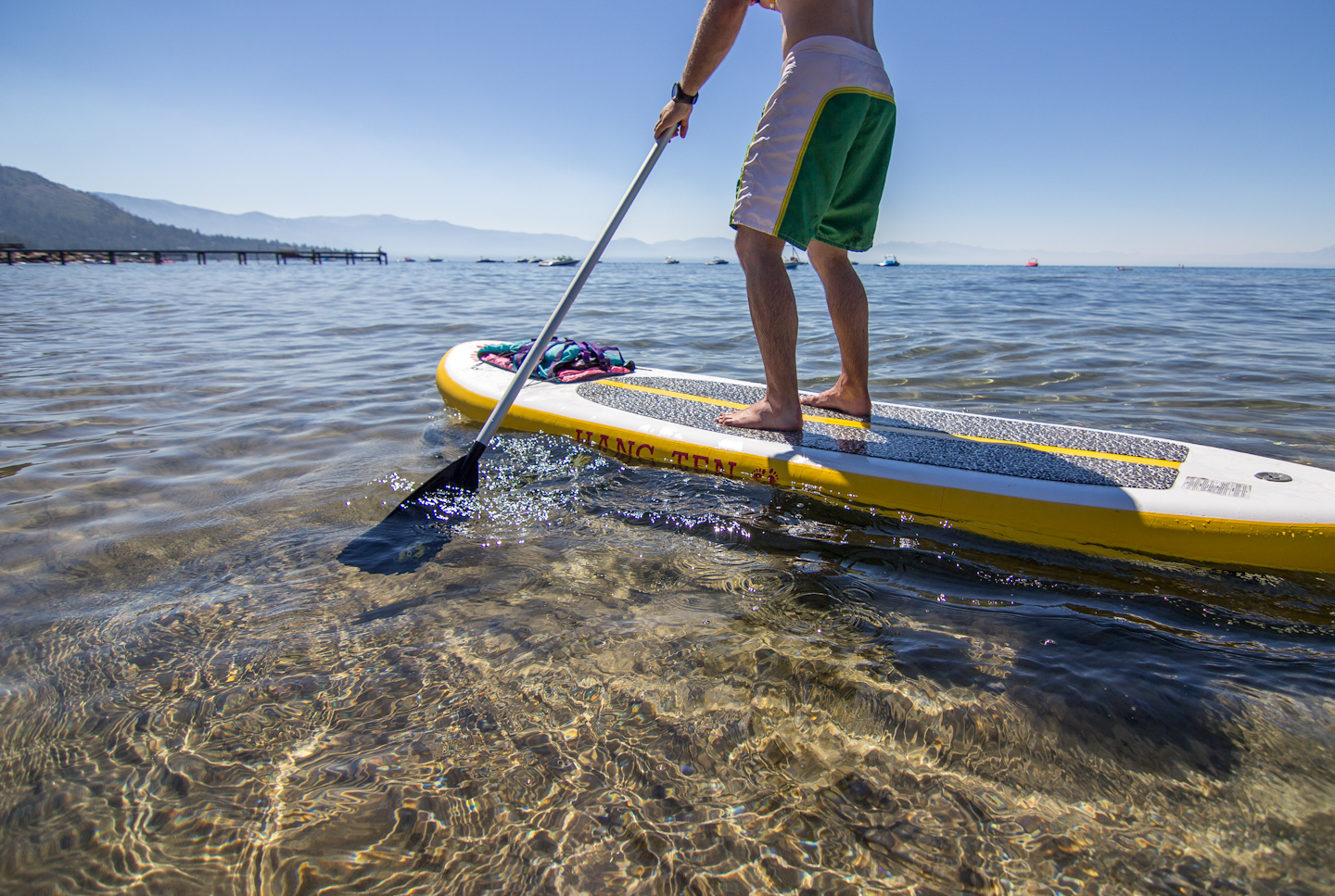 Family Paddling on Lake Tahoe