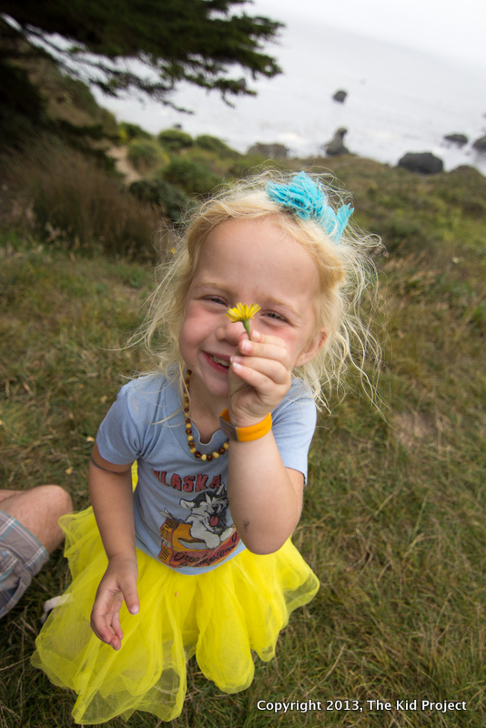 little kids hiking on Kortum trail