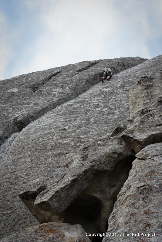 Leading up Columbian Crack, Elephant Rock