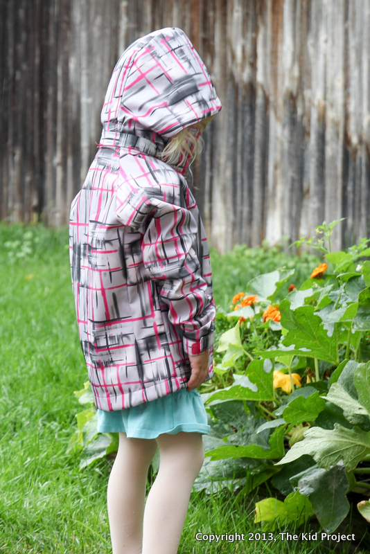 kid's softshell jacket back