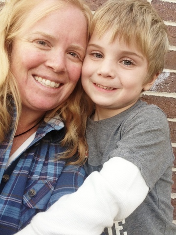 Mom and son, loving adventure moms