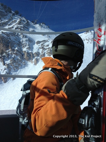 Riding up the Mount Allen Tram