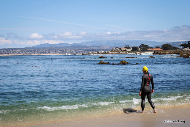 Open water swimming Lover's Point, CA