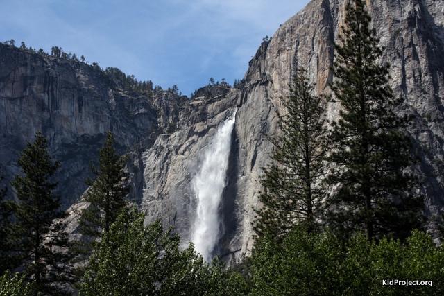 Upper Yosemite Falls from Housekeeping Camp