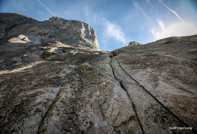 Looking up at El Cap