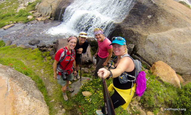 Waterfalls in the Cirque of the Towers