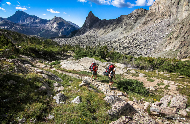 Heading over Jackass Pass, WY