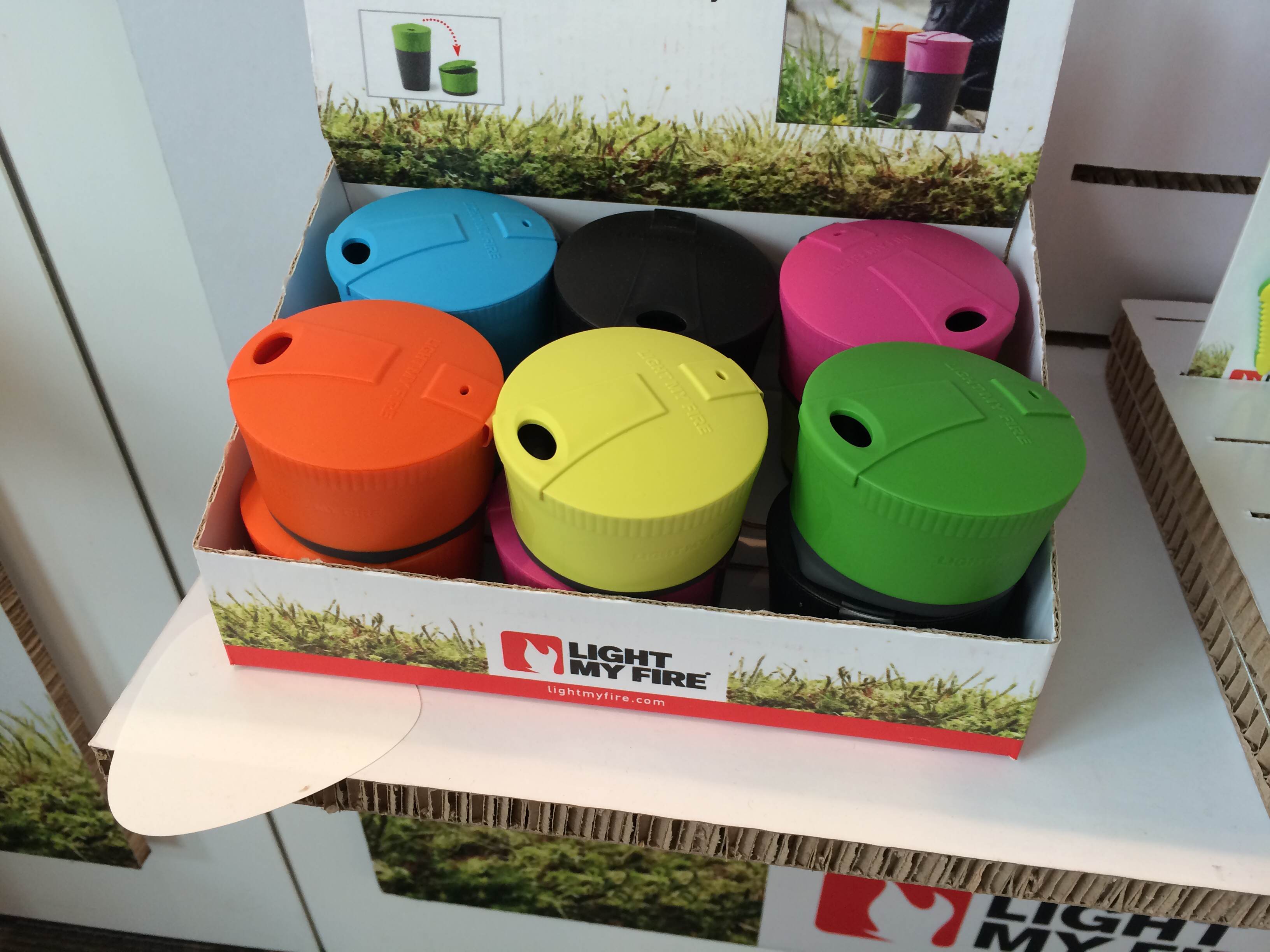 Packable cups for backpacking or camping