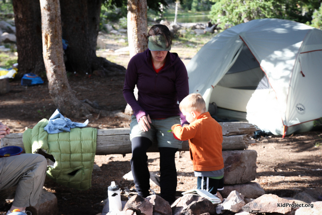 Meal time when backpacking