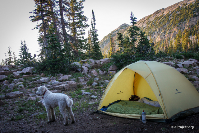 A piece of our camp near Booker Lake