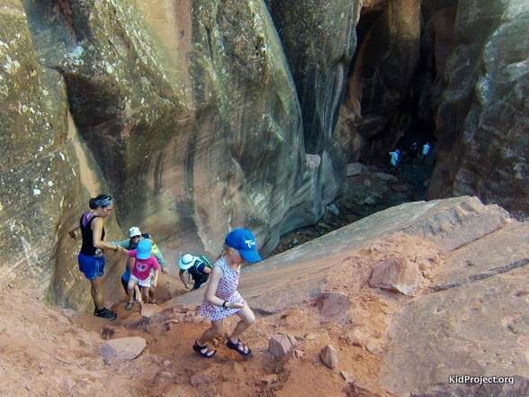 Kanarra Creek Canyon with kids