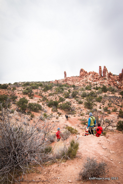 Hiking to Black Angel, Arches National Park