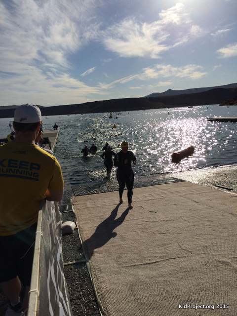 Swim exit, St. George Ironman 70.3