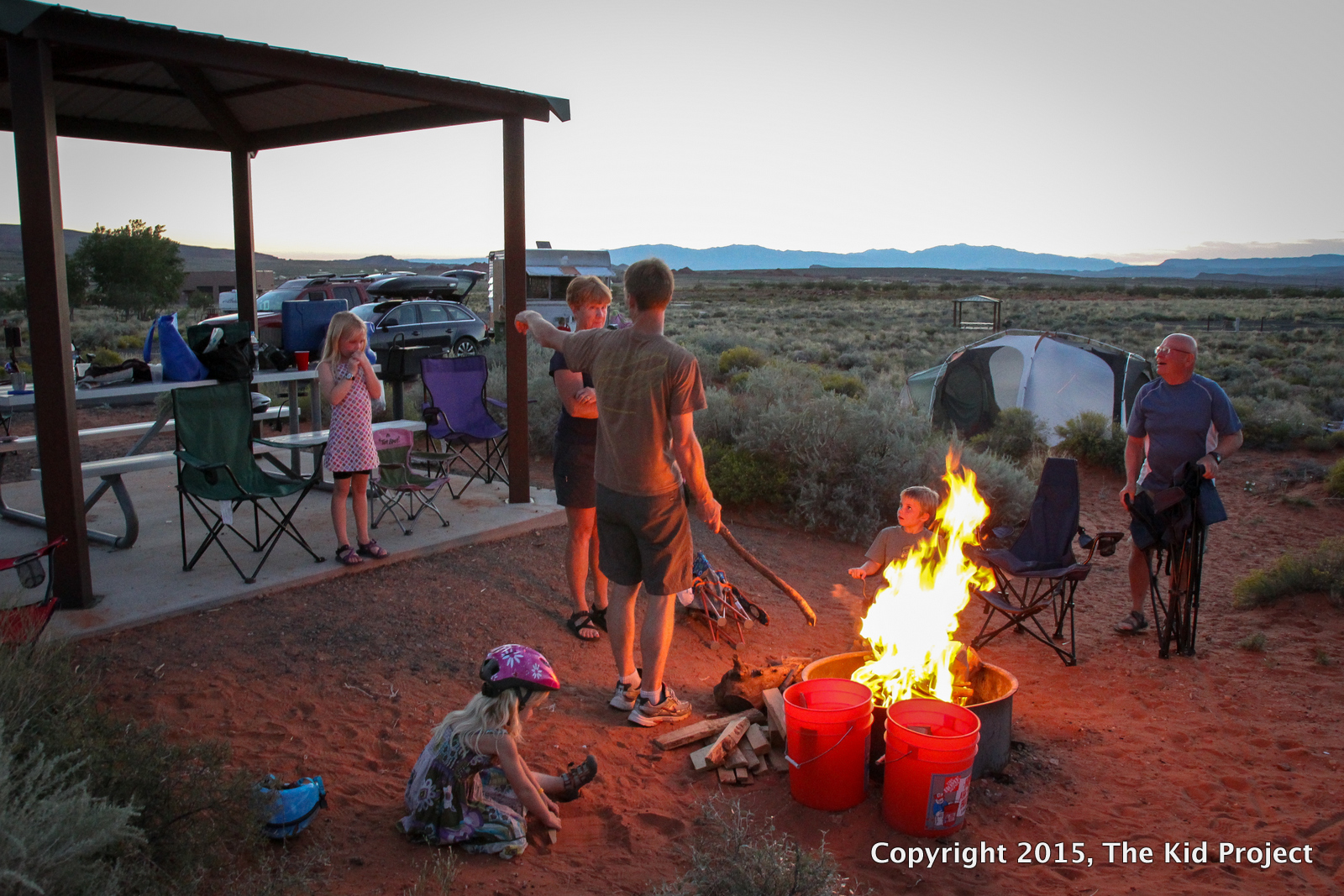Camping at Sand Hollow Res, Utah