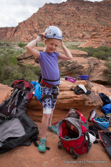 Getting ready to climb, Snow Canyon