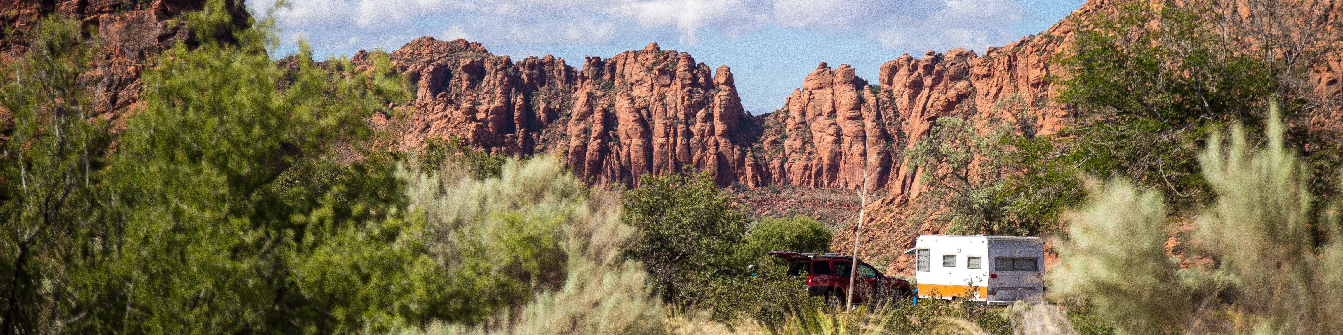 Camping and Hiking in Snow Canyon State Park, Utah