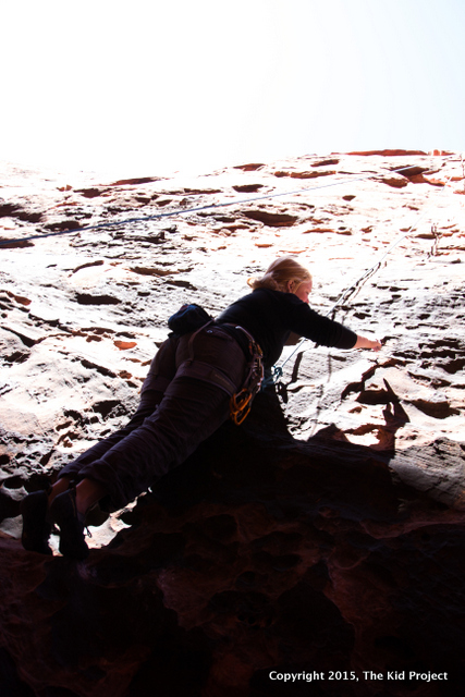 climbing Red Rocks, NV/ Black Corridor