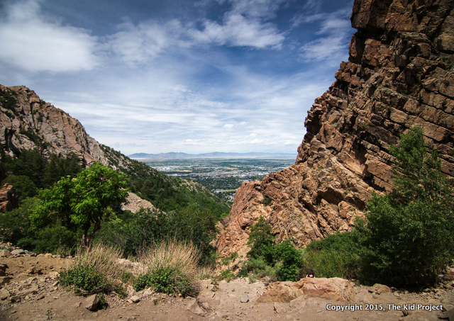 View of Ogdenf rom Waterfall Canyon