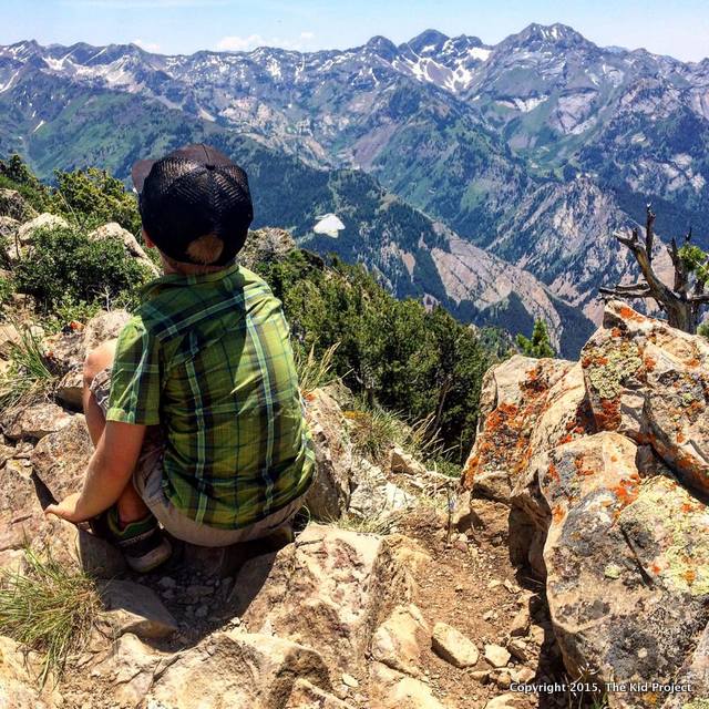Looking at the Cottonwood Traverse, Mount Raymond Utah