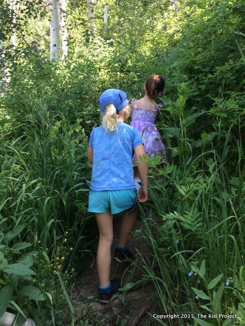 Bushwacking on Mount Raymond with kids