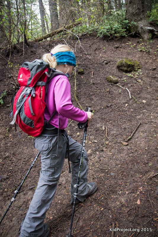 Rainy weather hiking, Bowman Fork, UT