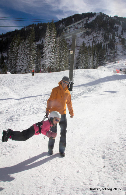 playing around with ski harnesses