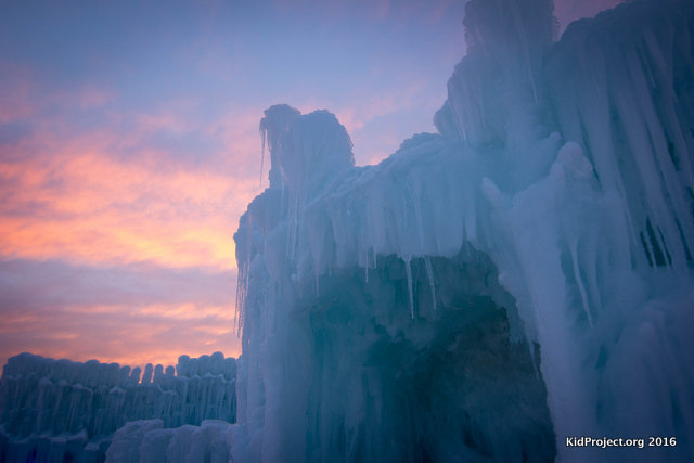 Ice Castles in winter