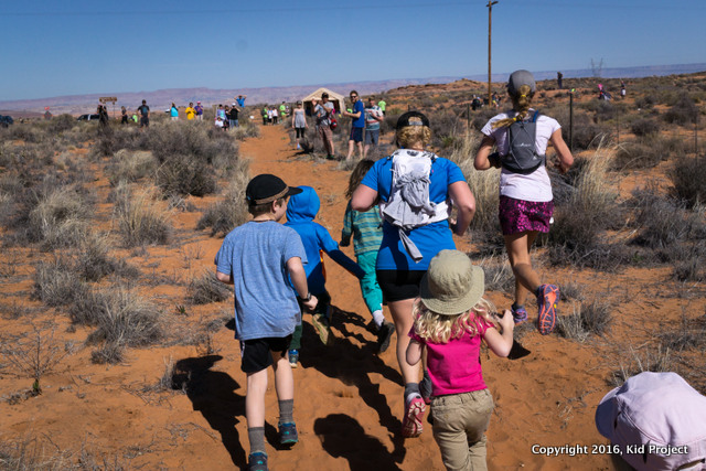 Running with my family 