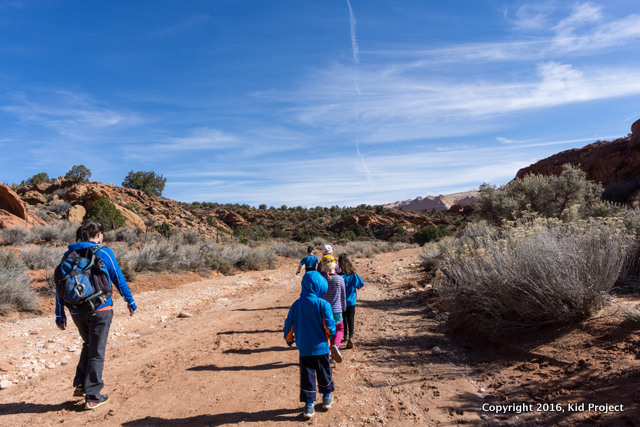 Wire Pass trail to Buckskin Gulch