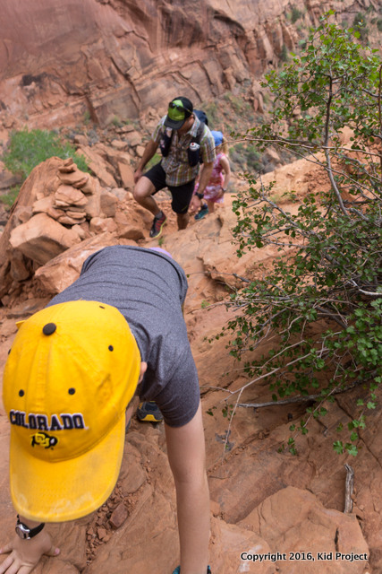 scrambling with kids