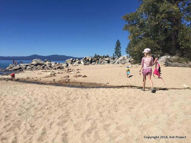 Chimney beach, Lake Tahoe, NV