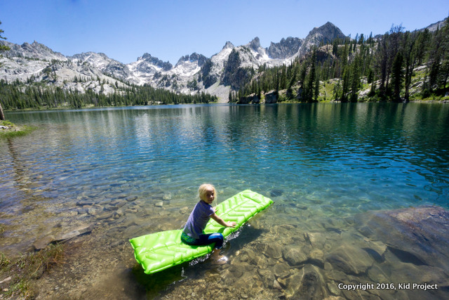 jumping in ALice LAke, Idaho