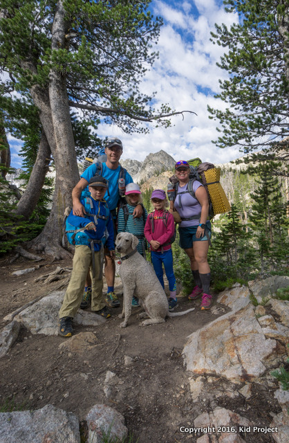 family backpacking with kids