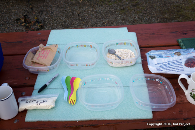 Backpacking and camping food labeling - sharpie extreme