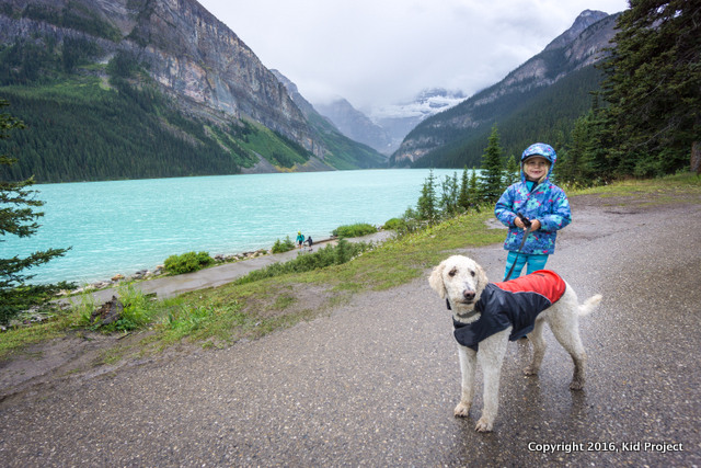 Isn't this hilarious! Kai is ready for me to be done adventuring so he can take the raincoat (failed) off and do some meaningless napping for awhile.