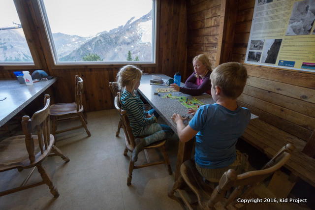 Conrad Kain Hut eating area