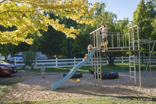 Homestead Resort Playground as leaves just start to change.